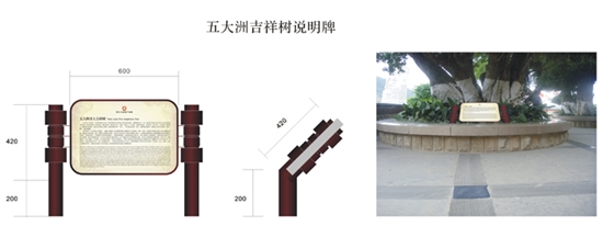 园林标识系统-吉祥树说明牌